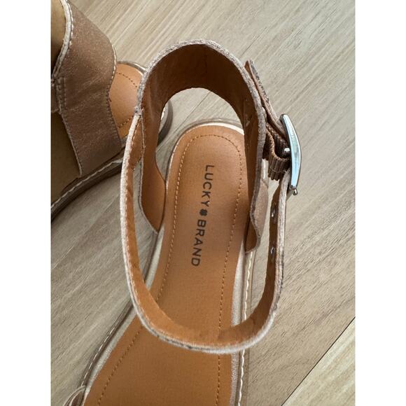 NWOB! Lucky Brand Kyndall Ankle Strap Sandal - Picture 4 of 9